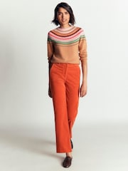 Boden Brown Edie Fairisle Jumper - Image 4 of 7