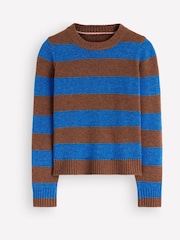 Boden Blue Marta Merino Wool Crew Neck Jumper - Image 7 of 8