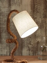 Pacific Natural Martindale Rope & Jute Task Table Lamp - Image 1 of 1