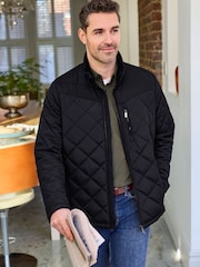 Cotton Traders Black Showerproof Padded Jacket - Image 1 of 4