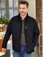 Cotton Traders Black Showerproof Padded Jacket - Image 3 of 4