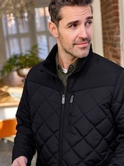 Cotton Traders Black Showerproof Padded Jacket - Image 4 of 4