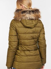 Barbour® Coastal Navy Blue & Green Bayside Puffer Quilted Jacket - Image 2 of 8