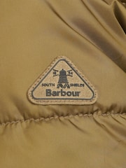 Barbour® Coastal Navy Blue & Green Bayside Puffer Quilted Jacket - Image 7 of 8