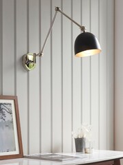Gallery Home Black Moncton Nickel 1 Bulb Wall Light - Image 1 of 8