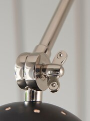 Gallery Home Black Moncton Nickel 1 Bulb Wall Light - Image 6 of 8