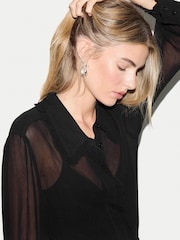 Jigsaw Georgette Frill Blouse - Bilde 4 av 6