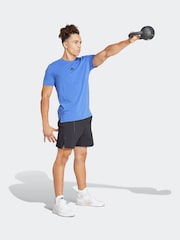 adidas Blue Designed for Training Workout T-Shirt - Image 4 of 7
