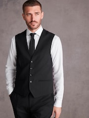 Black Signature Tollegno Suit Waistcoat - Image 1 of 7