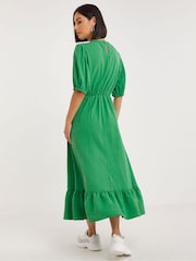 Simply Be Green Textured Midi Dress - Image 2 of 4
