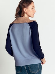 Boden Blue Lucy Half Zip Jumper - Image 3 of 7