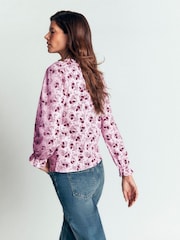 Boden Pink Pia Ruffle Trim Blouse - Image 3 of 7