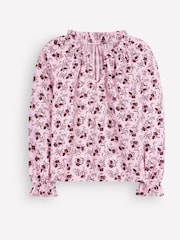 Boden Pink Pia Ruffle Trim Blouse - Image 7 of 7