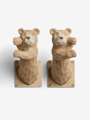 Set of 2 Natural Barnaby Bear Curtain Holdbacks - Image 2 of 5