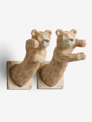 Set of 2 Natural Barnaby Bear Curtain Holdbacks - Image 3 of 5