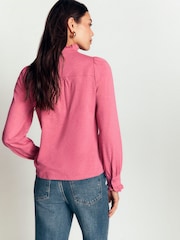 Boden Pink Mega Frill Blouse - Image 3 of 5