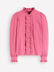 Boden Pink Mega Frill Blouse - Image 5 of 5