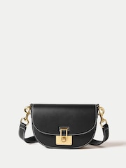 Svart - Jigsaw Leather Mini Saddle Bag - Bilde 4 av 7