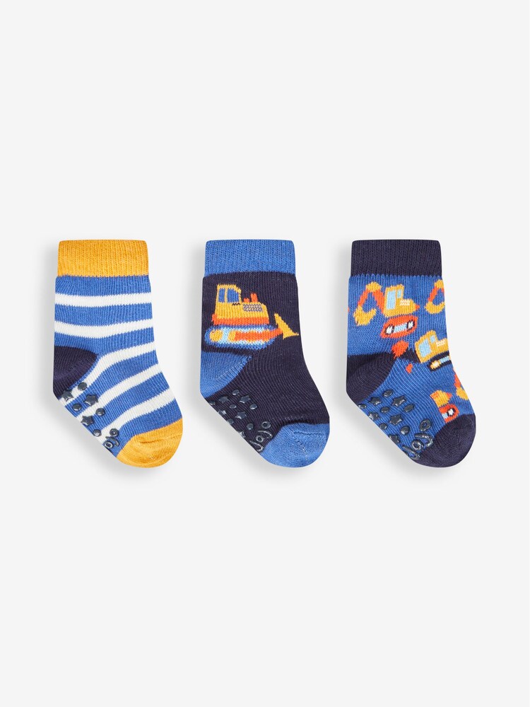 JoJo Maman Bébé Jungen Socken mit Baggerprints im 3er-Pack - Bild 1 von 1 JoJo Maman Bébé Jungen Socken mit Baggerprints im 3er-Pack - Bild 1 von 1