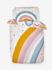 Natural Kids Scandi Rainbow Reversible Duvet Cover And Pillowcase Set - Image 4 of 5