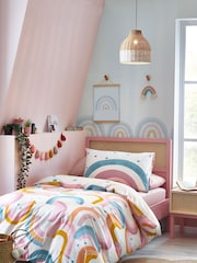 Natural Kids Scandi Rainbow Reversible Duvet Cover And Pillowcase Set - Image 5 of 5