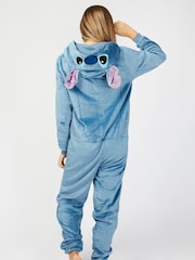 Character Blue Disney Lilo And Stitch Fleece All In One Pyjama - Image 2 of 4