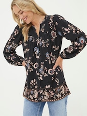 FatFace Black Betty Fall Floral Tunic - Image 1 of 4
