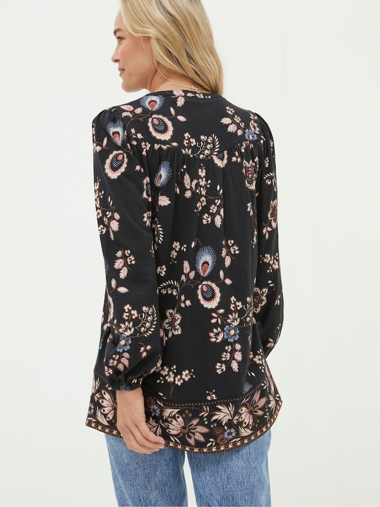 FatFace Black Betty Fall Floral Tunic - Image 2 of 4