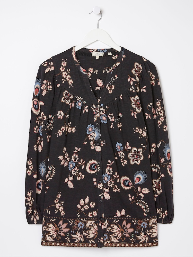 FatFace Black Betty Fall Floral Tunic - Image 4 of 4
