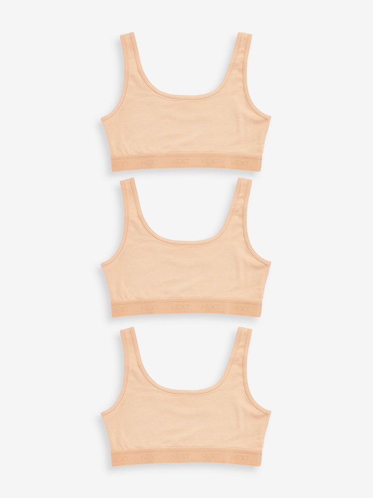 Vanille-Creme - Crop Tops 3er-Pack (5-16 Jahre) - Bild 1 von 3
