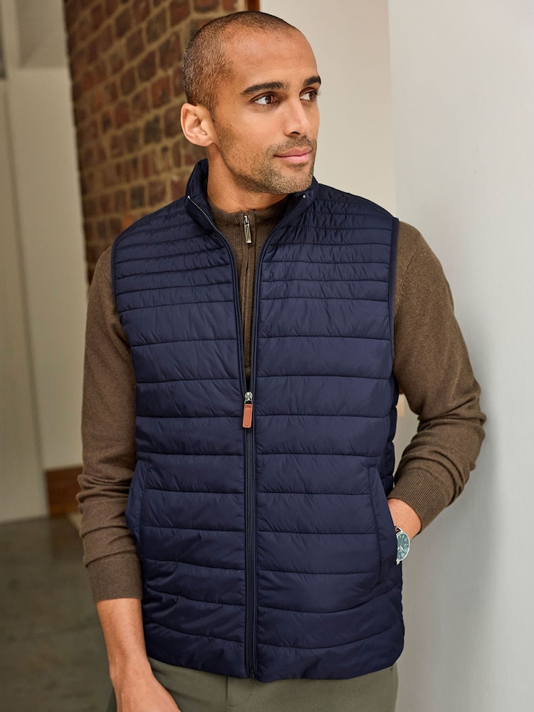 Cotton Traders Blue Ultra-Light Padded Gilet - Image 2 of 4