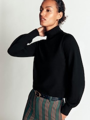 Boden Black Camilla Roll Neck Jumper - Image 4 of 6