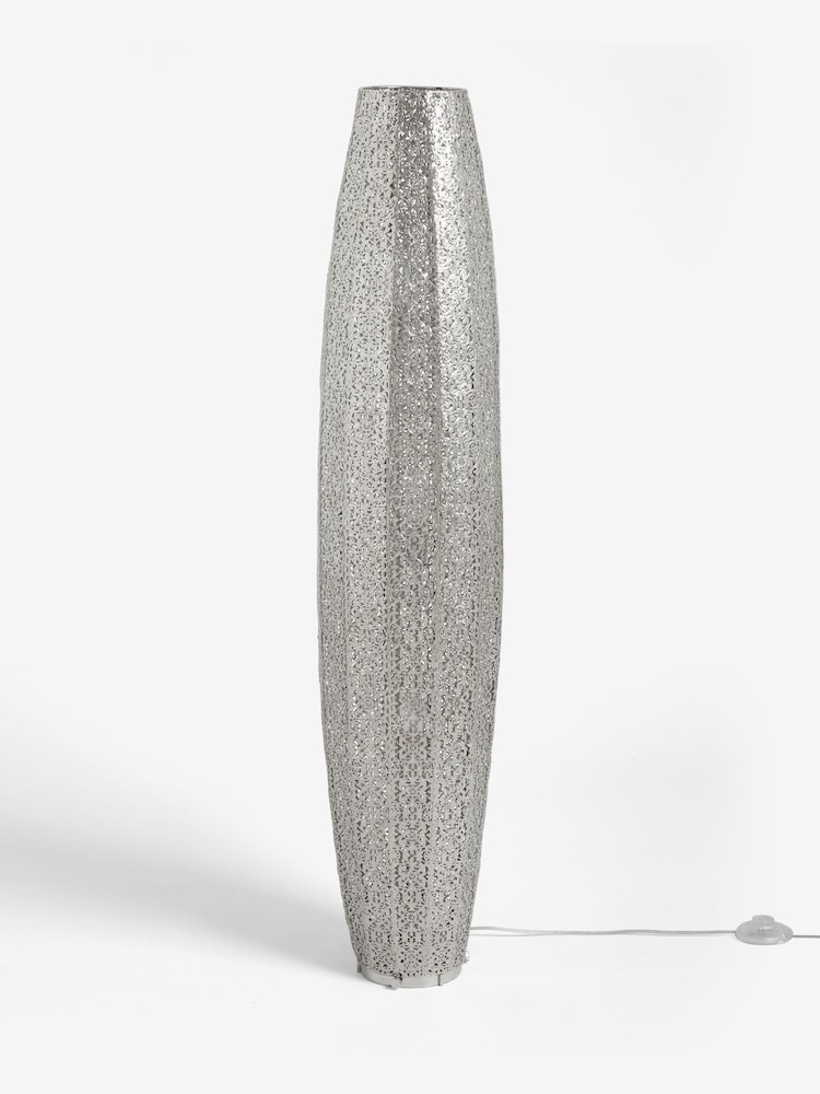 Nickel Large Oriana 3 Light Floor Lamp - Image 1 of 4
