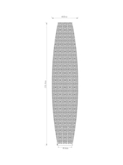Nickel Large Oriana 3 Light Floor Lamp - Image 4 of 4