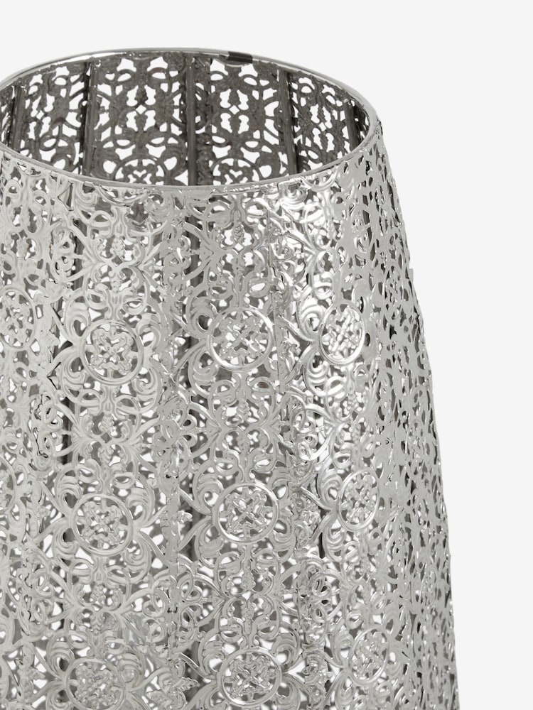 Nickel Large Oriana 3 Light Floor Lamp - Image 7 of 7 Nickel Large Oriana 3 Light Floor Lamp - Image 7 of 7