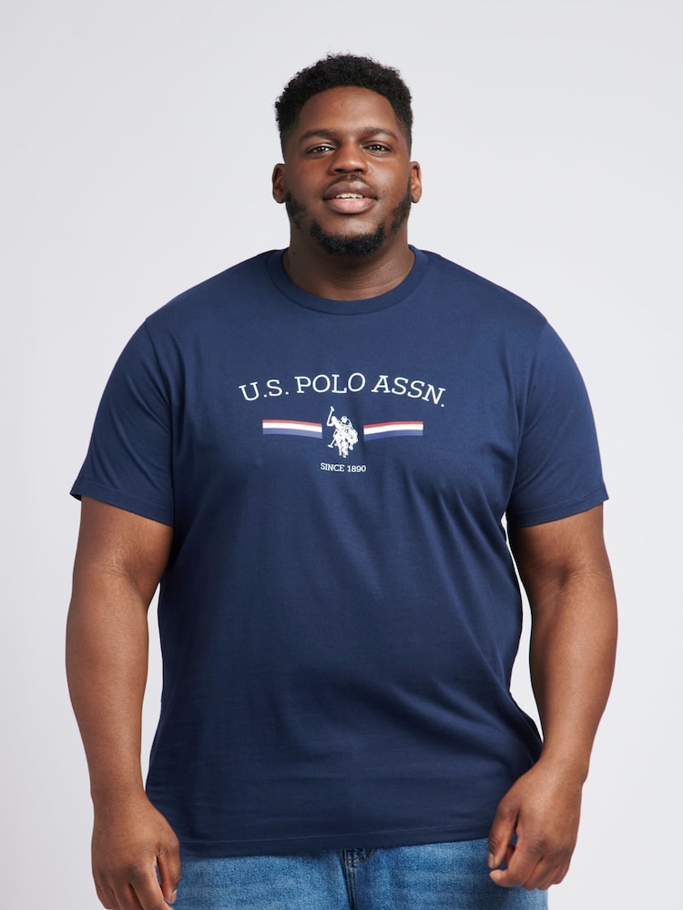 Buy Polo Blue Big Tall Mens Stripe Graphic 100