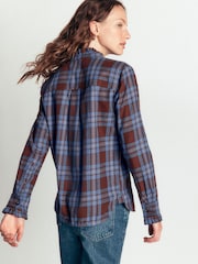 Boden Brown Sienna Frill Cotton Shirt - Image 3 of 5