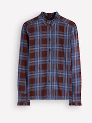 Boden Brown Sienna Frill Cotton Shirt - Image 5 of 5