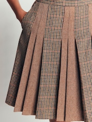 브라운 - Boden Multi Panel Wool Blend Skirt - 6의 이미지 2
