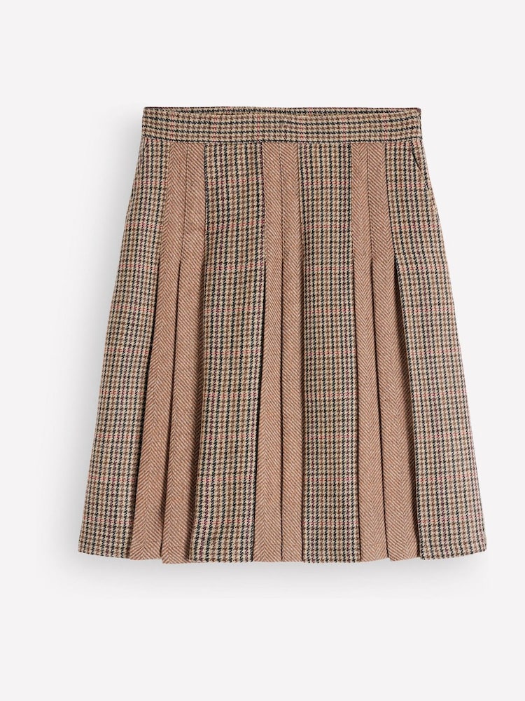 브라운 - Boden Multi Panel Wool Blend Skirt - 6의 이미지 6