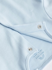 Blue/White 3 Pack Baby Sleepsuits (0-2yrs) - Image 10 of 13