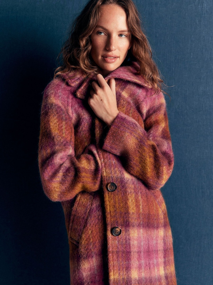 Boden Brown Cotswold Wool Blend Coat - Image 1 of 7 Boden Brown Cotswold Wool Blend Coat - Image 1 of 7
