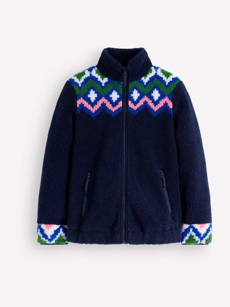 Boden Dark Blue Alnwick Borg Jacket - Image 6 of 6 Boden Dark Blue Alnwick Borg Jacket - Image 6 of 6