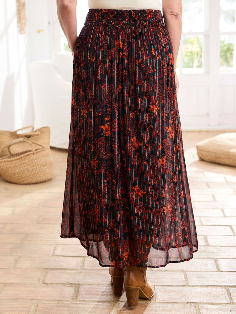 Cotton Traders Black Chiffon Maxi Skirt - Image 4 of 4 Cotton Traders Black Chiffon Maxi Skirt - Image 4 of 4
