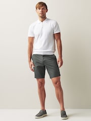 Charcoal Grey Straight Fit Stretch Chinos Shorts - Image 2 of 10