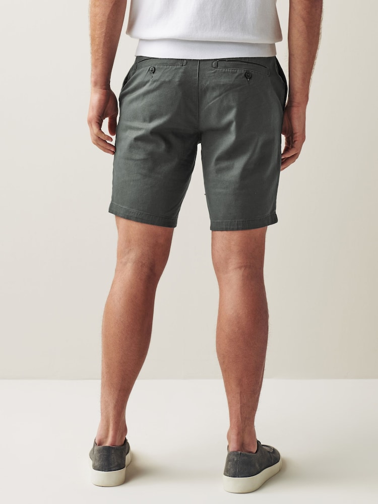 Antraciet - Straight fit - Chinoshort met stretch - Image 3 of 10