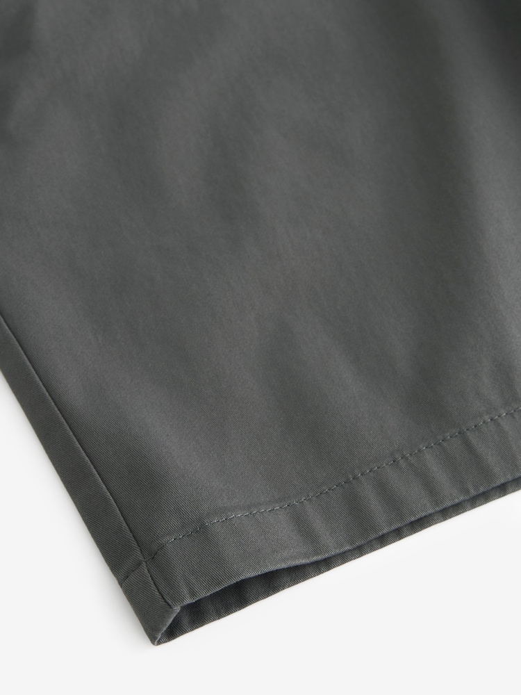 Antraciet - Straight fit - Chinoshort met stretch - Image 8 of 10