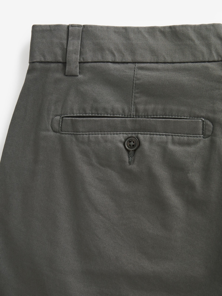 Antraciet - Straight fit - Chinoshort met stretch - Image 9 of 10
