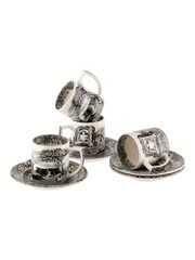 Set of 4 Black Spode Black Italian Espresso Cup & Saucers - Image 3 of 3