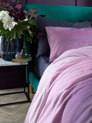 Vantona Purple Landscape Wash 100% Cotton Duvet Cover and Pillowcase Set - Image 1 of 4